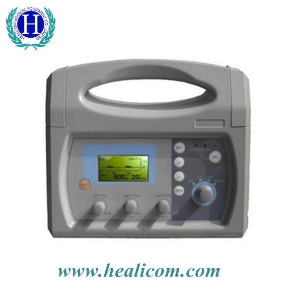 មាននៅក្នុងស្តុក Ce បានអនុម័ត HV-100c Medical Portable Ventilator Machine