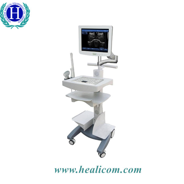 HBW-100 ការរចនាថ្មីពេញអេក្រង់ Touch Screen Trolley Diagnostic Ultrasound Scanner