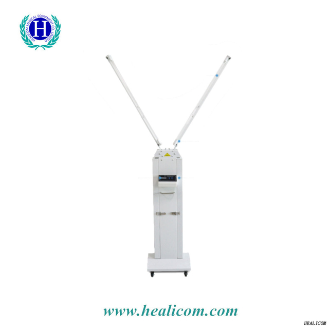 គុណភាពខ្ពស់ HUV-04 Hospital Portable UV sterilizer lamp រទេះរុញចល័ត