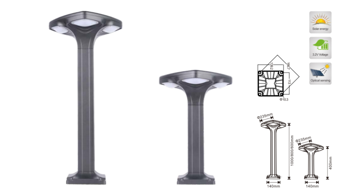 Solar-bollard-light-Four-Leaf11 太阳能灯柱-Four-Leaf11