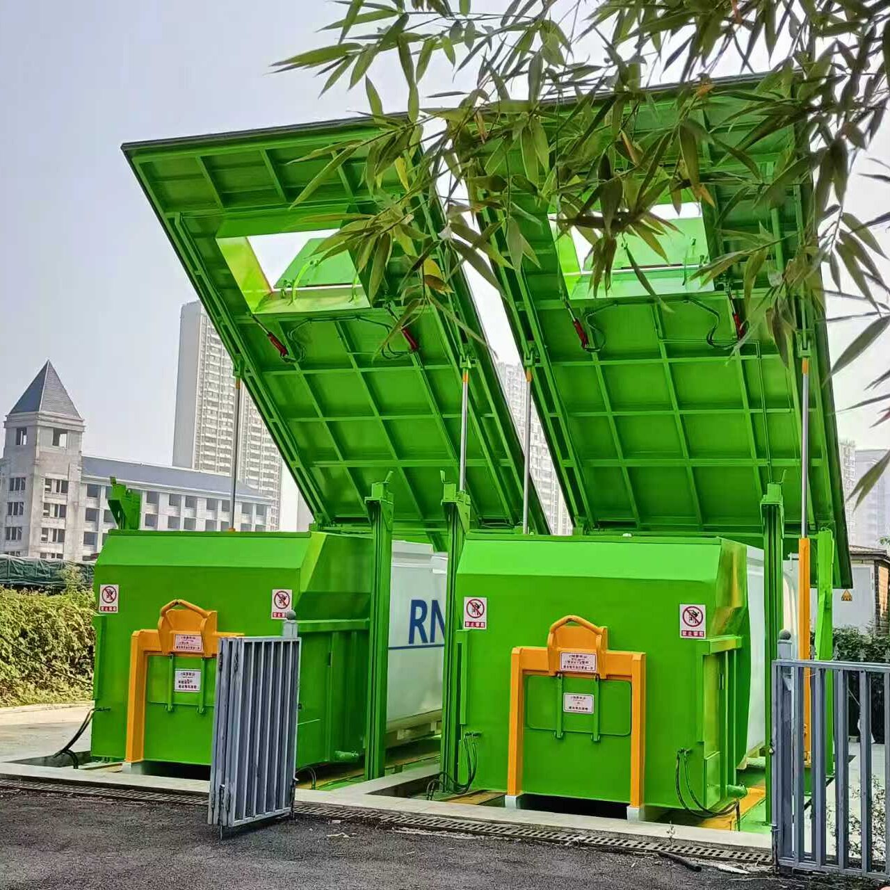 Landscape Underground Trash Compactor ضاغطة القمامة تحت الأرض