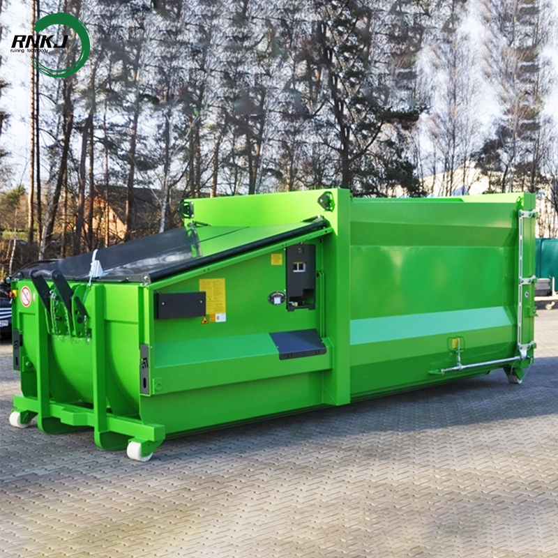12Cbm Mobile Hydraulic Industrial Garbage Compactor 12Cbm мобильный гидравлический промышленный уплотнитель мусора