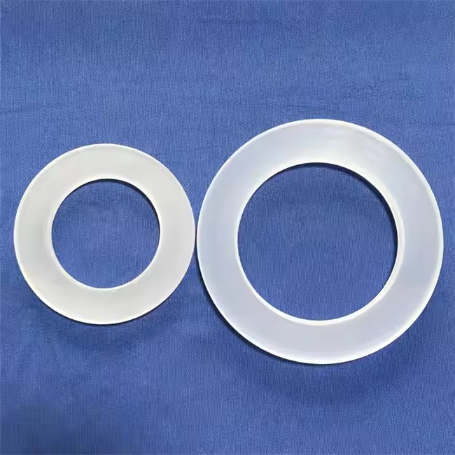 Round flash lamp fused silica glass ring مصباح فلاش مستدير منصهر بحلقة من زجاج السيليكا
