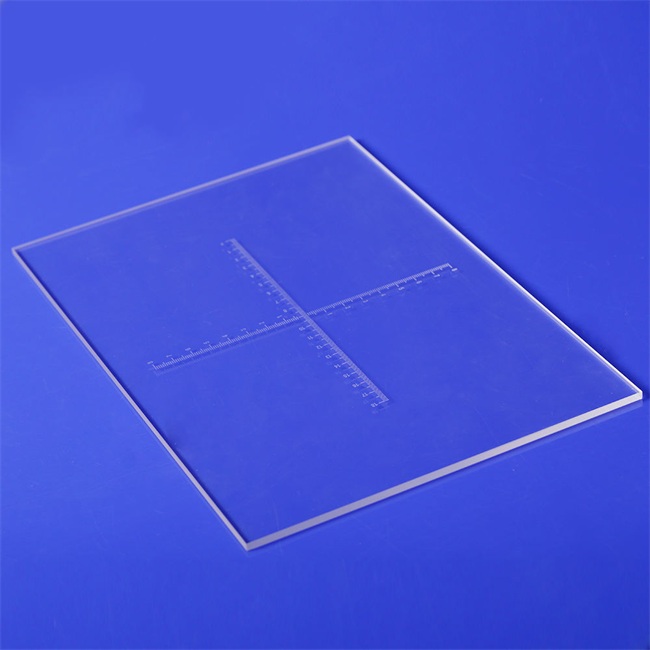 JGS1 UV Optical Transparent Quartz Plate Supplier Fornitore di lastre di quarzo trasparente ottico UV JGS1