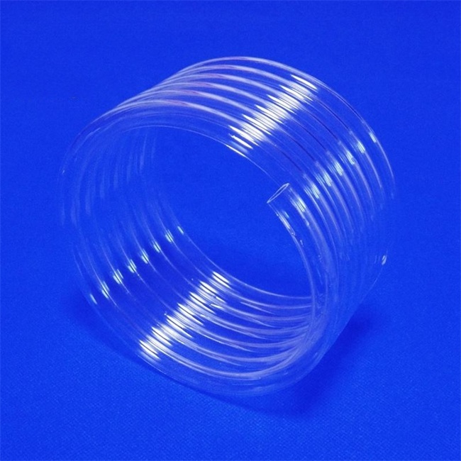 200mm transparent quartz spiral tube manufacturer 200mm 투명 석영 나선형 튜브 제조업체