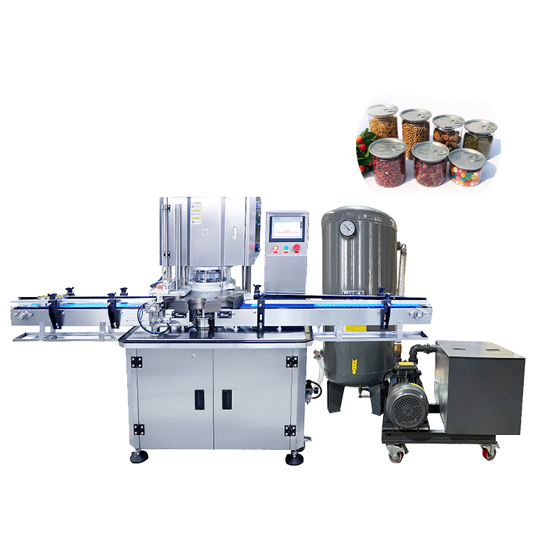Automatic can sealing machine Sigillatrice automatica per barattoli