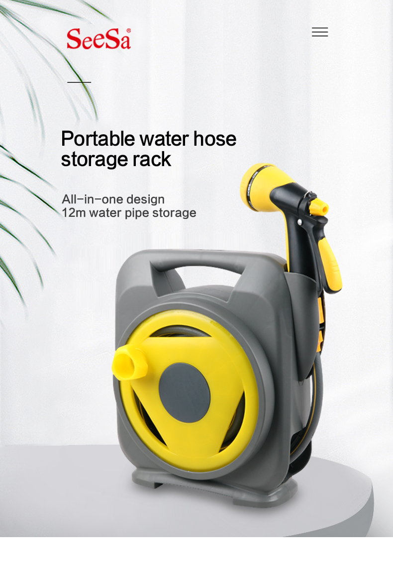 portable lawn hose reel & cart 便攜式草坪軟管捲盤和推車