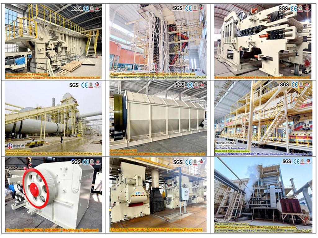 MINGHUNG PB MDF OSB production line China MINGHUNG PB MDF OSB-Produktionslinie