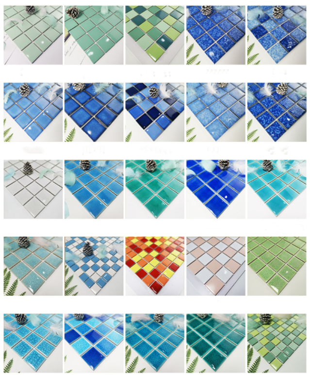 Premium Porcelain Mosaic Tiles for Floor/Wall بلاط فسيفساء بورسلين فاخر للأرضية/الجدار