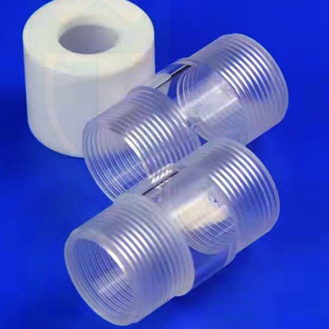 3-300mm laboratory screw cover internal thread transparent quartz tube 3–300 mm Labor-Schraubdeckel mit Innengewinde, transparentes Quarzrohr