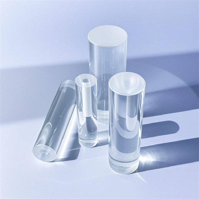 OEM cylindrical quartz light guide rod manufacturer الشركة المصنعة لقضيب توجيه ضوء الكوارتز الأسطواني OEM