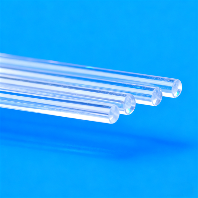 Solid transparent quartz light guide column Wholesaler Atacadista de coluna guia de luz de quartzo transparente sólida