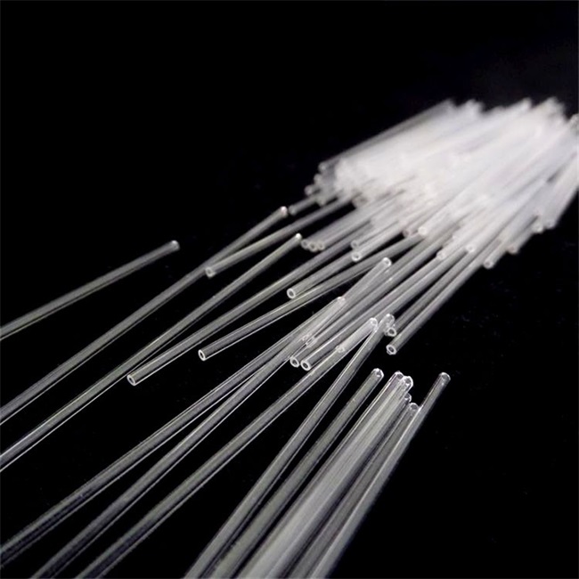 Miniature fused silica glass tube Miniaturrohr aus Quarzglas
