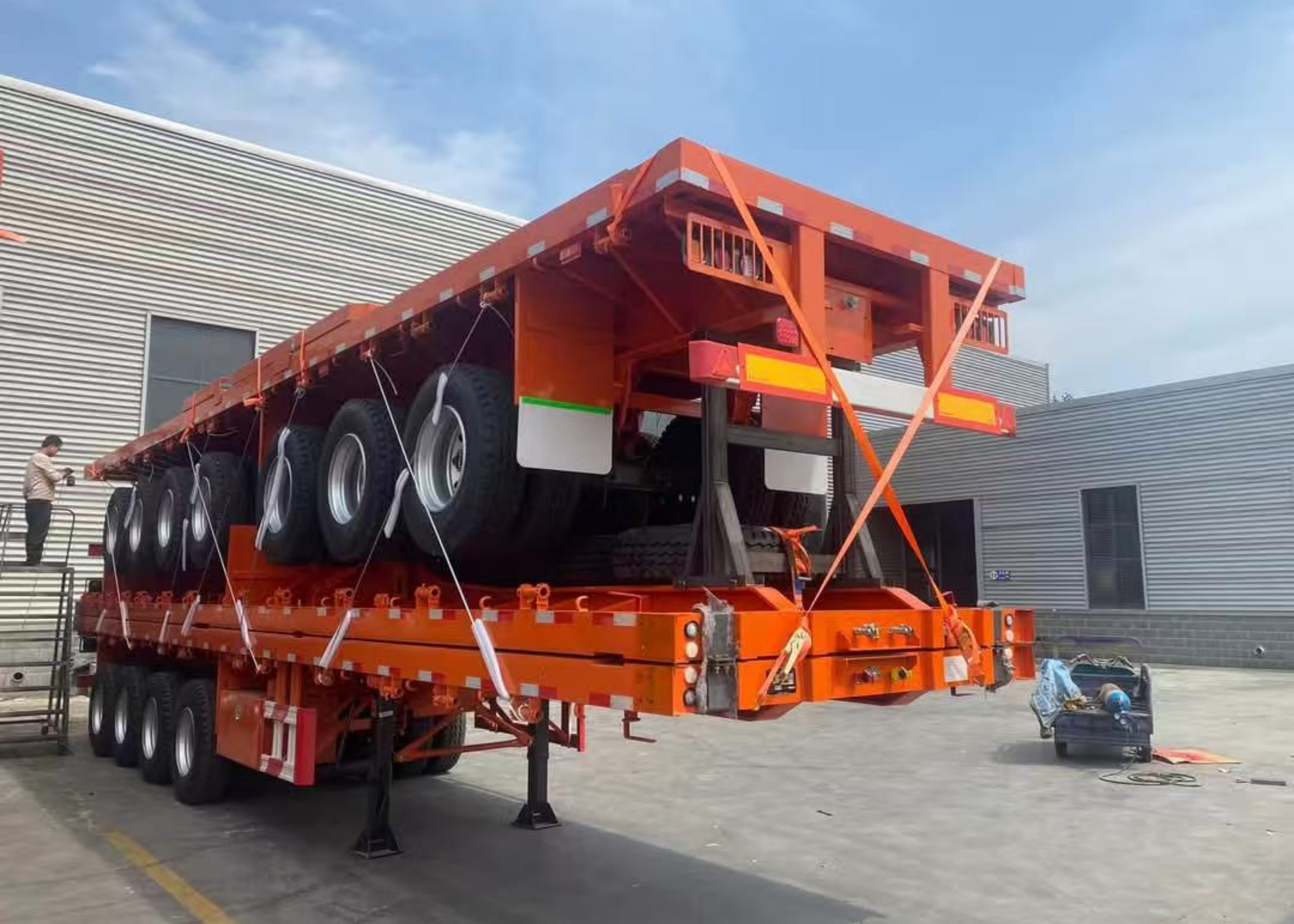 Flat Bed Trailer For Sale Tieflader zu verkaufen