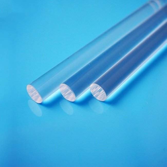 Customized 2-3500mm round transparent quartz rod تخصيص 2-3500 مم قضيب الكوارتز الشفاف المستدير