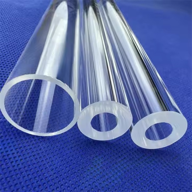 10-600mm outer diameter laboratory quartz sample tube أنبوب عينة الكوارتز المختبري بقطر خارجي 10-600 مم