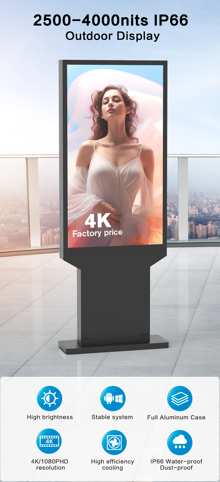 Outdoor Display Signage Signalisation d'affichage extérieur