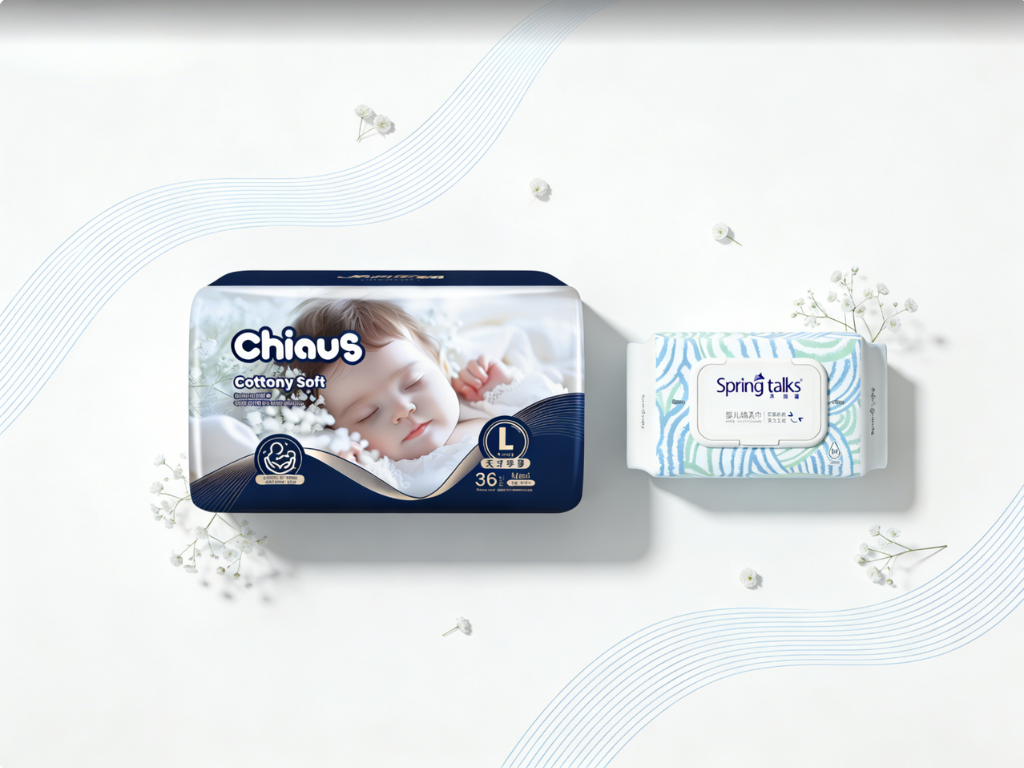 baby diapers and wipes குழந்தை டயப்பர்கள் மற்றும் துடைப்பான்கள்