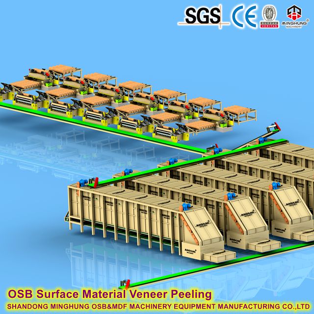 OSB Surface Material Veneer Peeling Machine Машина за белене на фурнир за повърхностен материал OSB