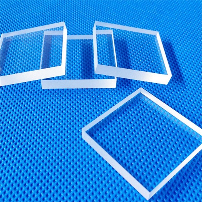 High transmittance fiber optic connector quartz glass plate Quarzglasplatte mit hoher Lichtdurchlässigkeit für Glasfaseranschlüsse