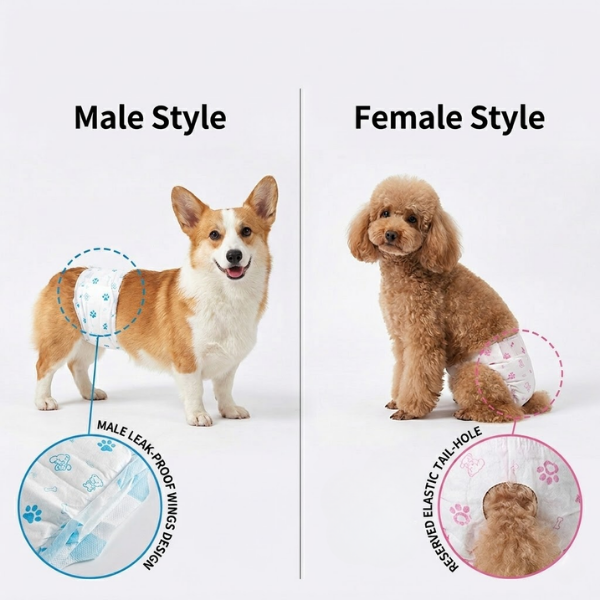 pet diapers product show mostra di prudutti di pannolini per animali