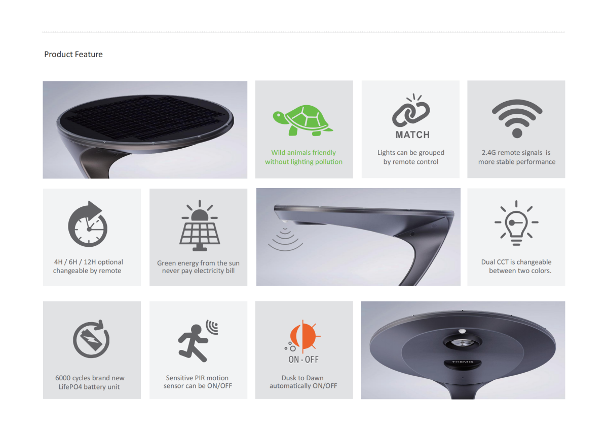 Data sheet for THEMIS Dark Sky Friendly Solar Post Top Light_04 THEMIS 黑暗天空友好型太阳能柱顶灯数据表_04