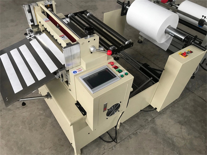 roll to sheet cutting machine rolla go meaisín gearrtha leatháin