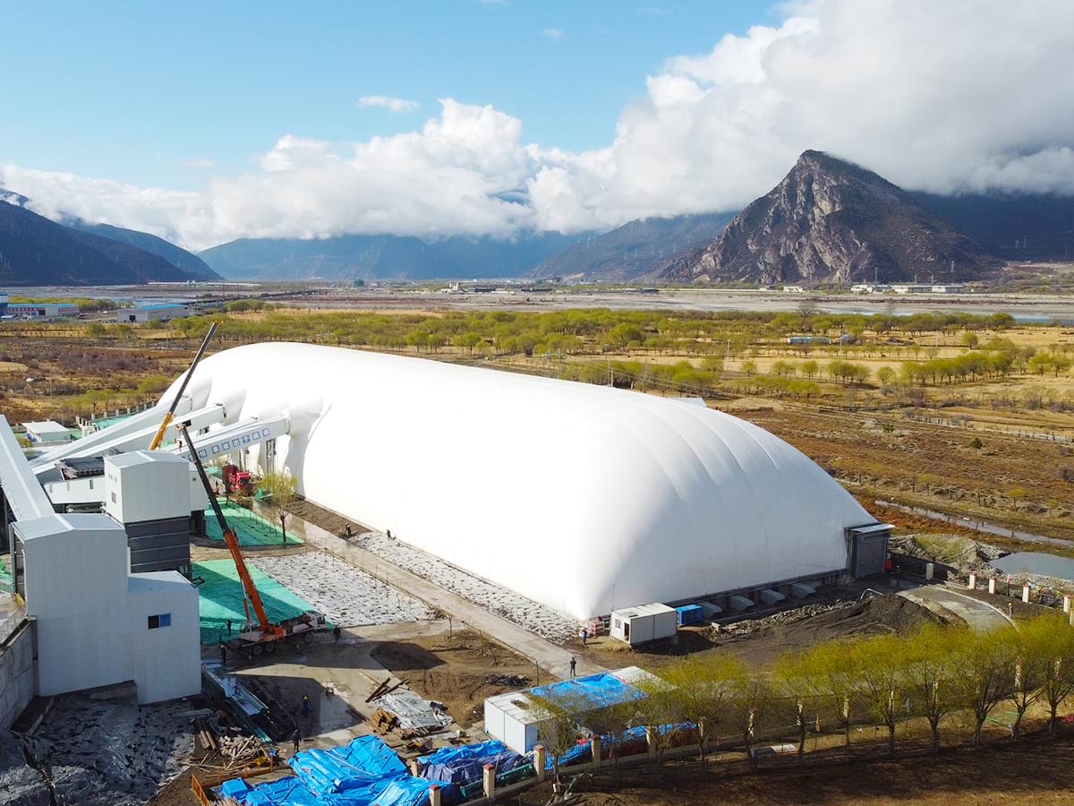 Inflatable storage air dome گنبد هوای ذخیره سازی بادی
