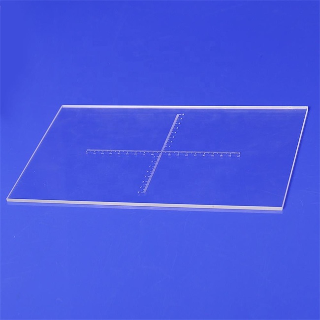 JGS1 UV Optical Transparent Quartz Plate Piastra al quarzo trasparente ottico UV JGS1