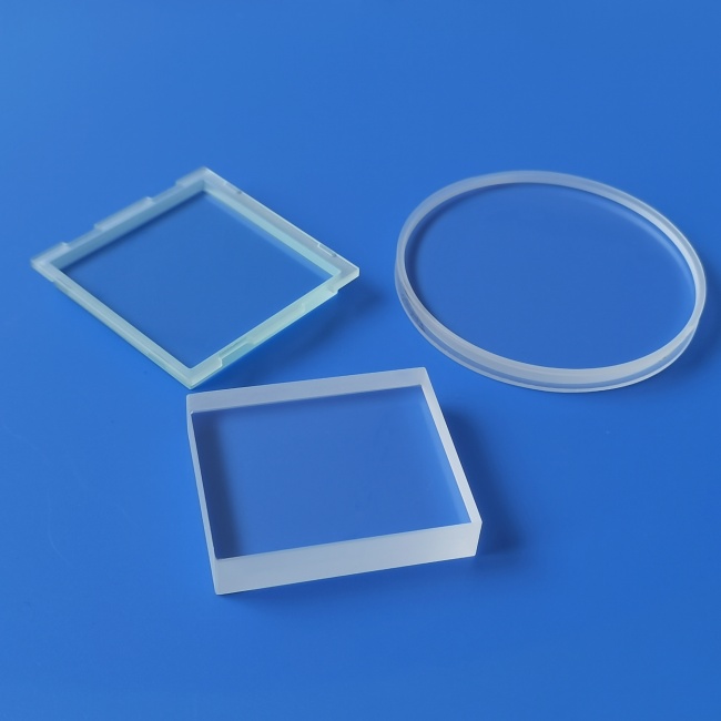 High transmittance optical instrument quartz glass plate Plaque de verre de quartz pour instrument optique à haute transmission
