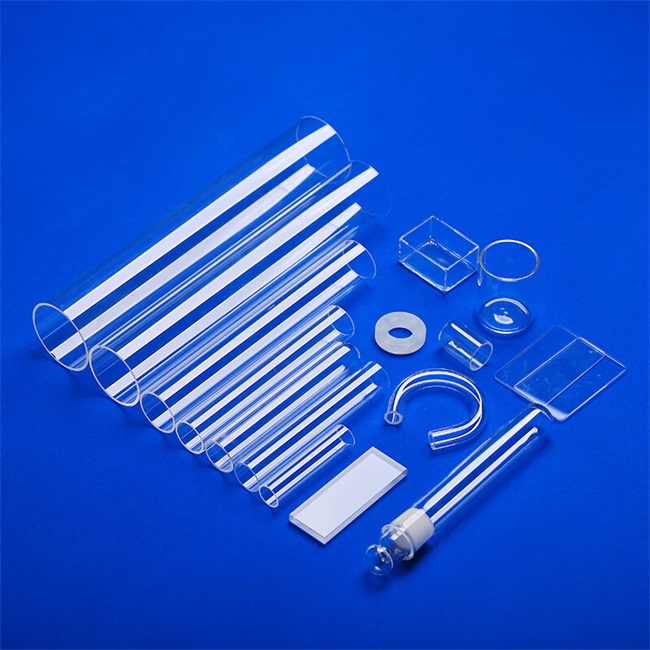 High purity small high-frequency furnace quartz glass tube Petit tube en verre de quartz de four à haute fréquence de haute pureté