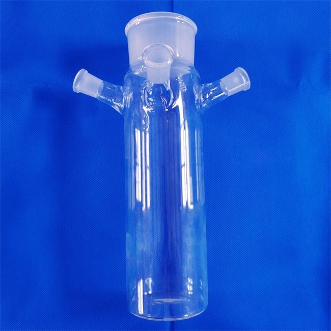 Three neck quartz flask manufacturer Hersteller von Dreihals-Quarzkolben