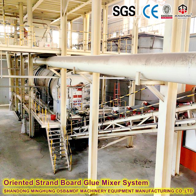 Oriented Strand Board Production Line Glue Mixer System Лінія па вытворчасці арыентавана-стружкавай пліты, сістэма змяшальніка клею