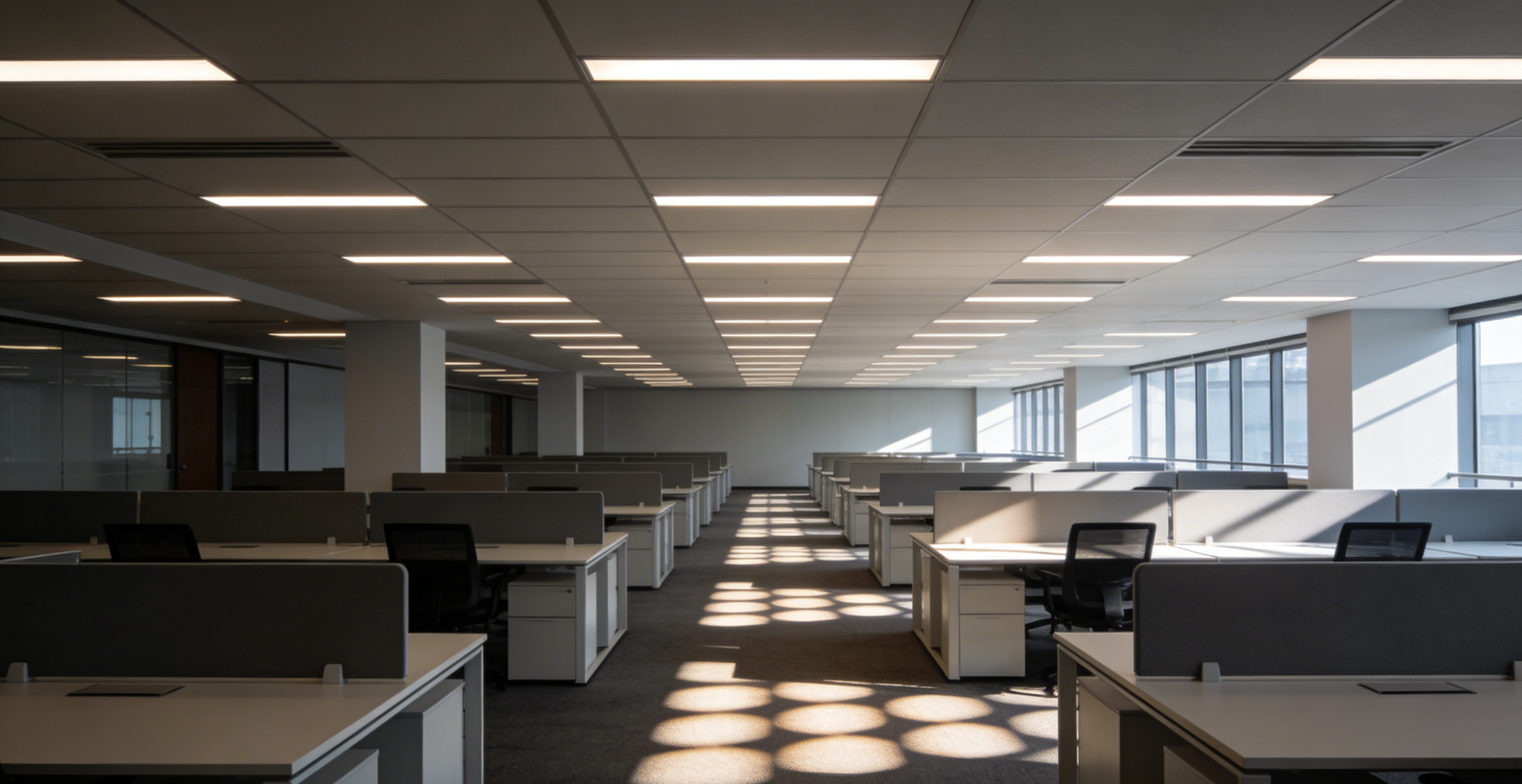 Benefits of High-Efficiency Office Lighting Fordele ved højeffektiv kontorbelysning