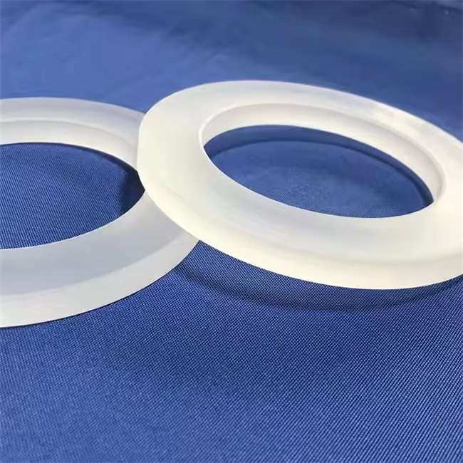 Round flash lamp fused silica glass rings مصباح فلاش دائري منصهر بحلقات من زجاج السيليكا
