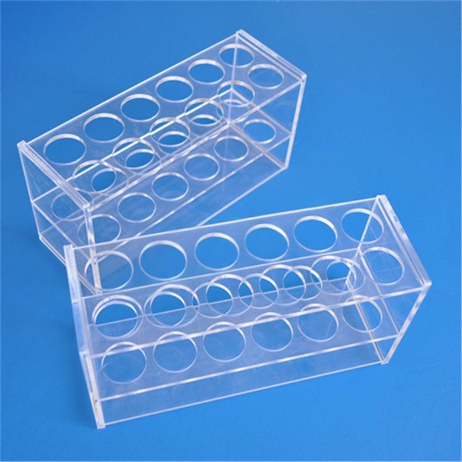 Laboratory quartz glass test tube holders Labor-Reagenzglashalter aus Quarzglas