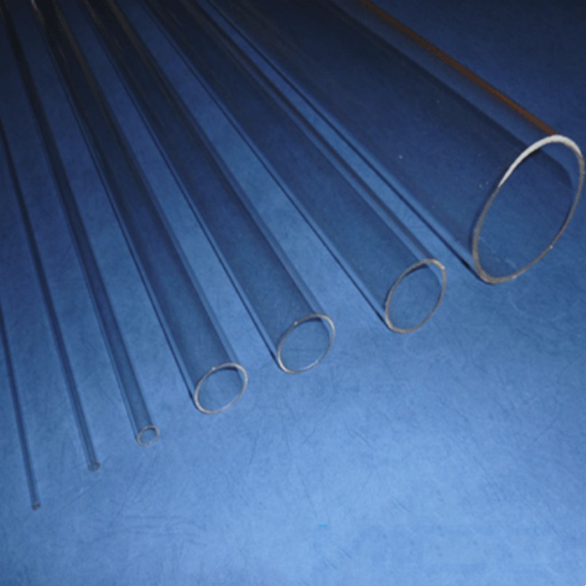 Customized high-fused silica tubes of various specifications أنابيب سيليكا عالية الإنصهار مخصصة بمواصفات مختلفة