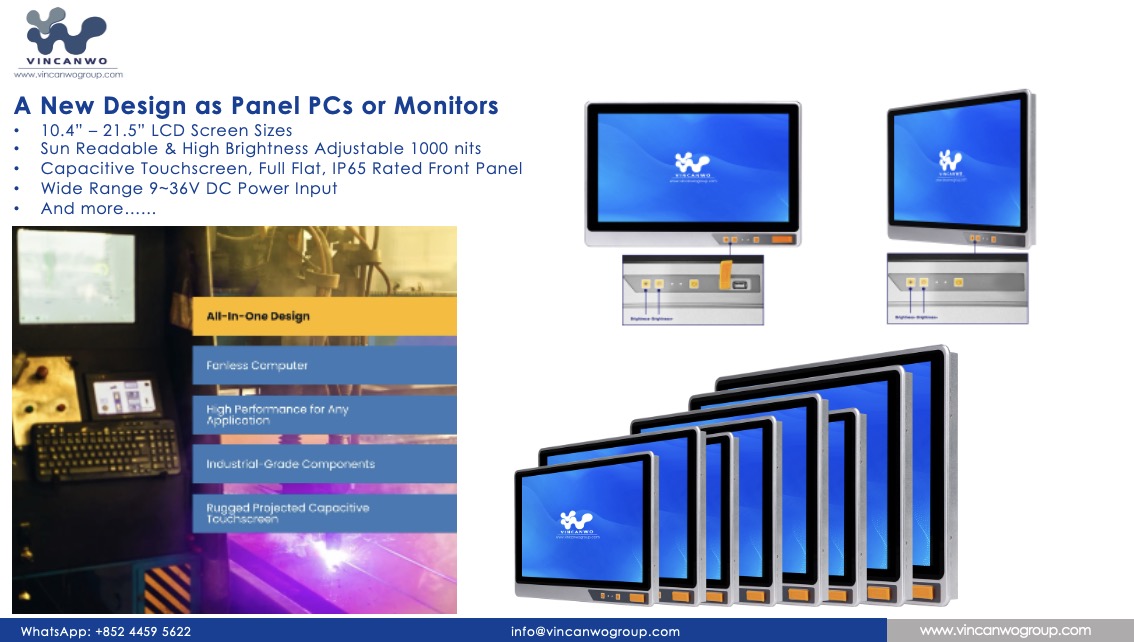 Vincanwo Group, a new design as Industrial PCs or Monitors Vincanwo Group، تصميم جديد كأجهزة كمبيوتر صناعية أو شاشات