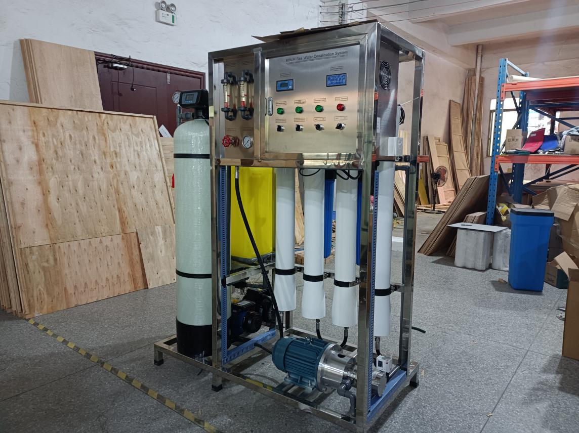 Sistema de desalinizaci&oacute;n de agua RO de agua de mar 500LPH potable