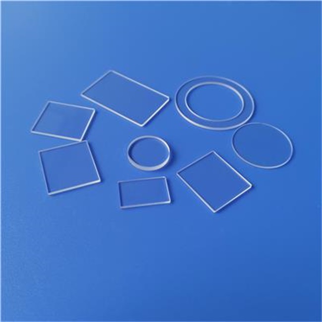 Optical quartz sheet with diameter of 50-70mm لوح كوارتز بصري بقطر 50-70 مم