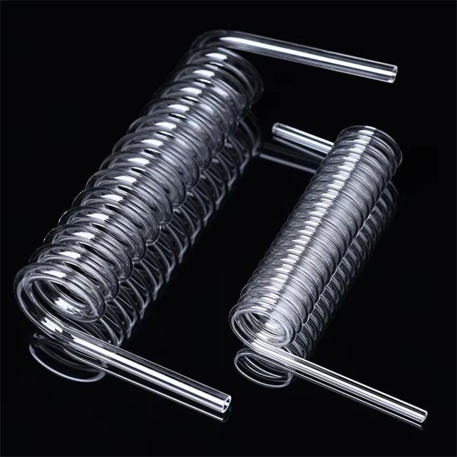 High temperature resistant 1200 degree laboratory quartz tube Tubo al quarzo da laboratorio resistente alle alte temperature da 1200 gradi