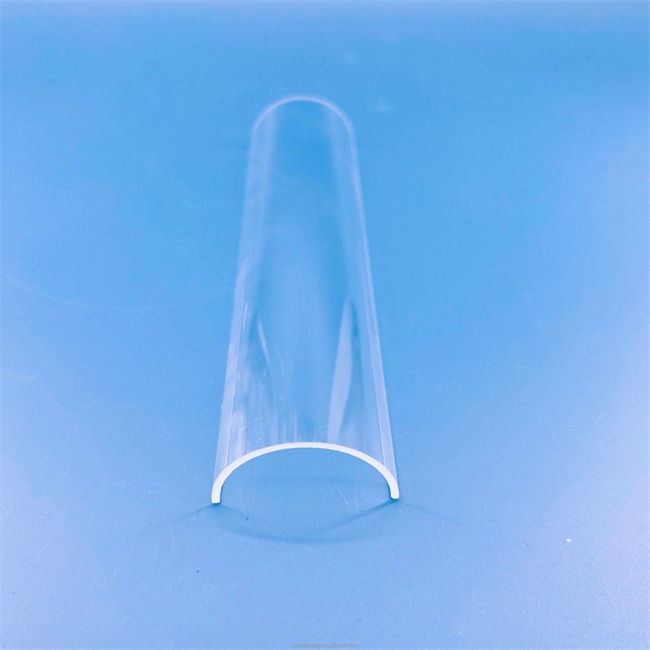 High purity 5-500mm transparent arc-shaped quartz tubes أنابيب كوارتز شفافة على شكل قوس عالية النقاء 5-500 مم