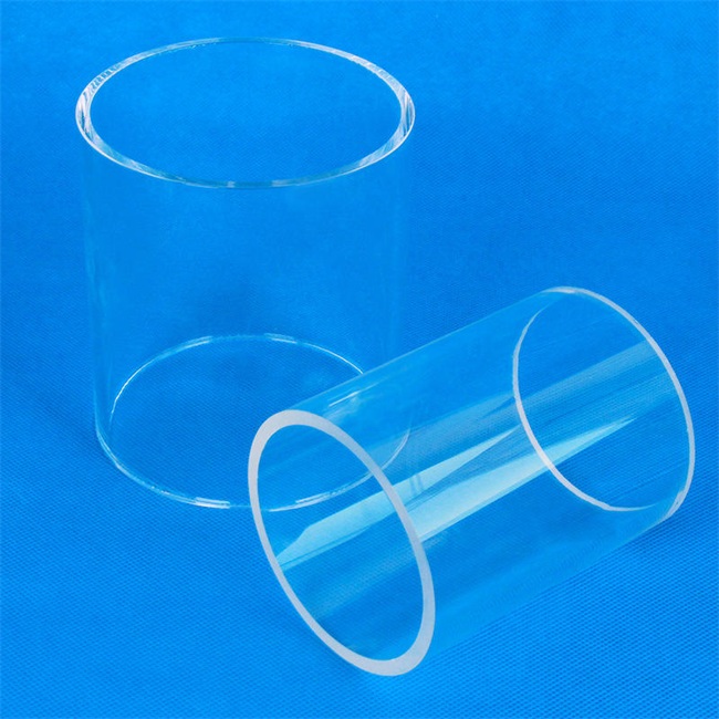 Large diameter industrial quartz glass tube أنبوب زجاجي كوارتز صناعي ذو قطر كبير