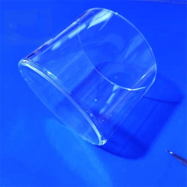 Cylindrical closed quartz tube Zylindrisches geschlossenes Quarzrohr