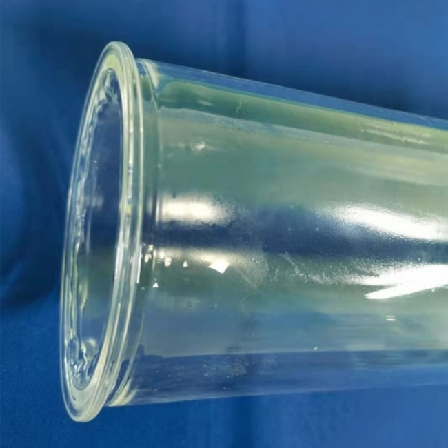 Customized transparent double-layer quartz furnace tube Tubo per forno in quarzo trasparente a doppio strato personalizzato