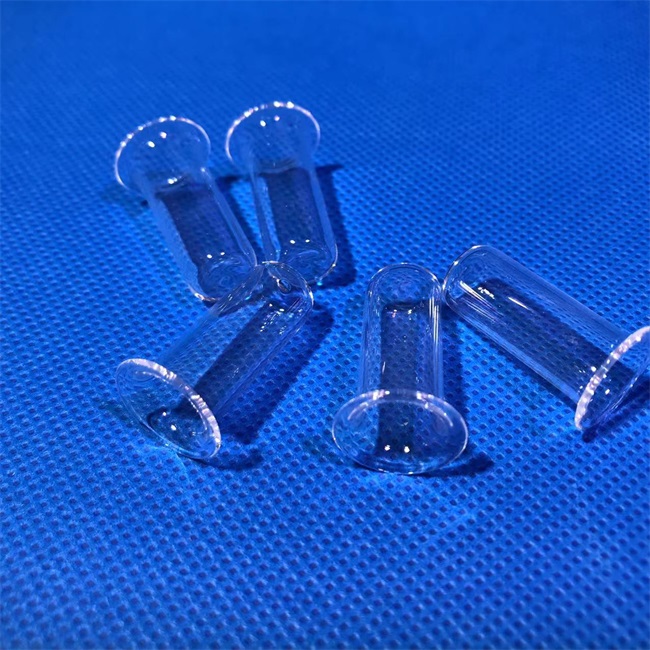 Small size back cover quartz tube Tube de quartz de couverture arrière de petite taille