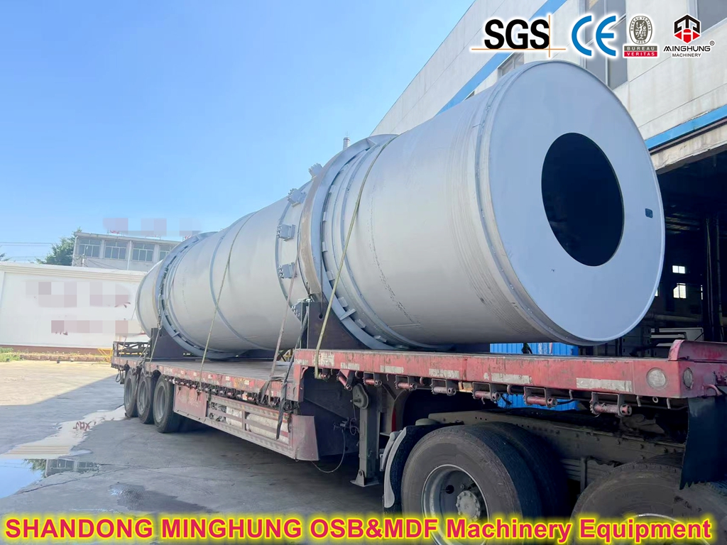 Drum dryer for making OSB MDF Chipboard مجفف الأسطوانة لصنع لوح OSB MDF