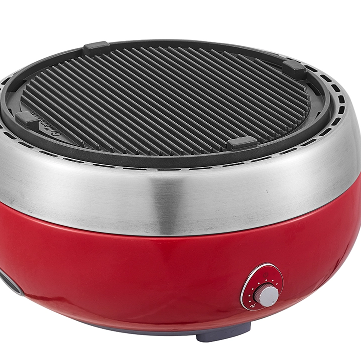 Smokeless Charcoal BBQ Grill With Fan Rookloze houtskoolbarbecue met ventilator