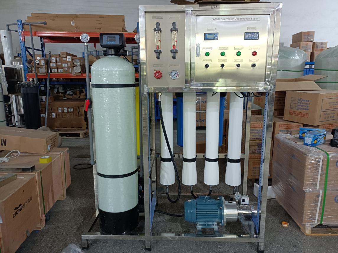 Sistema de desalinizaci&oacute;n de agua RO de agua de mar 500LPH potable