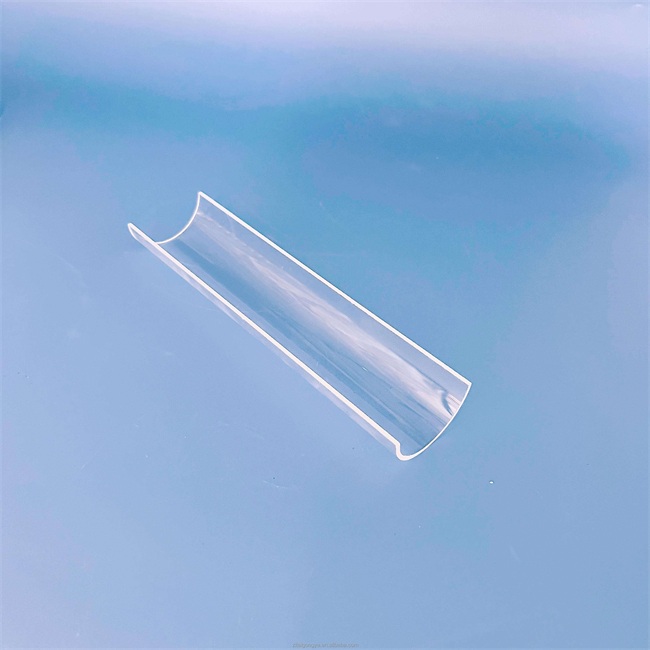 High purity 5-500mm transparent arc-shaped quartz pipe أنبوب كوارتز شفاف على شكل قوس عالي النقاء 5-500 مم